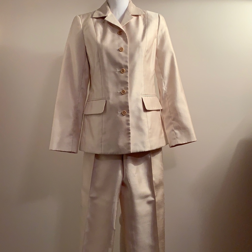 Vintage Isaac Mizrahi Pale Pink Pantsuit Size 4